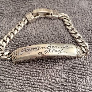 Brighton “Remember to Play” Chainlink Bracelet